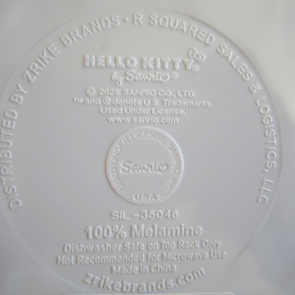 Hello Kitty Easter Rabbit Flower Plate Sanrio NEW - Picture 5 of 5